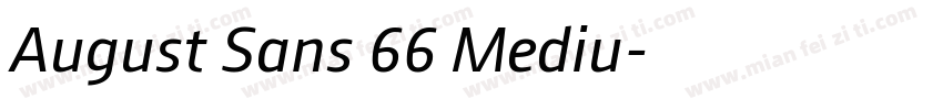 August Sans 66 Mediu字体转换